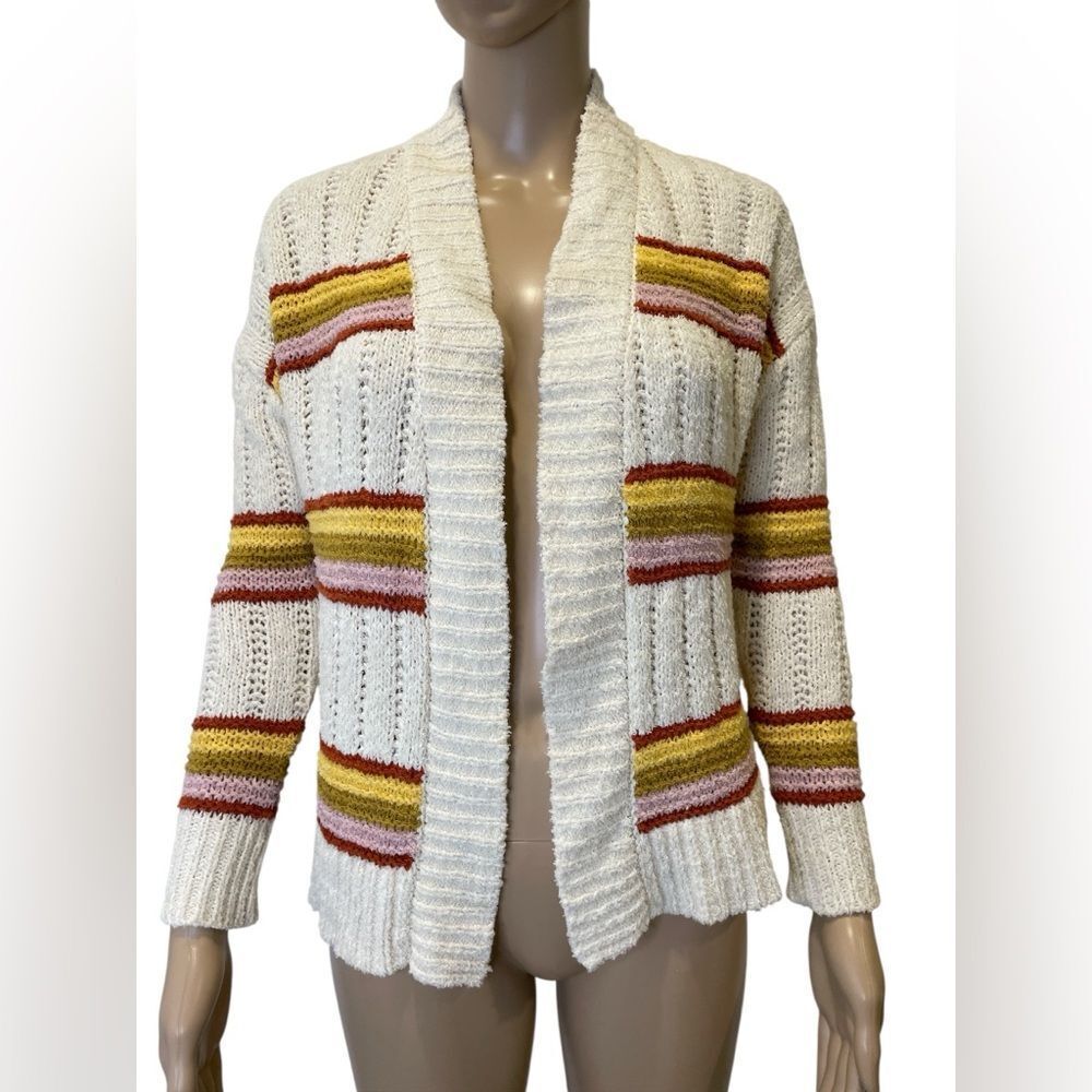 Madewell Striped Open-Front Cardigan Sweater size XXS